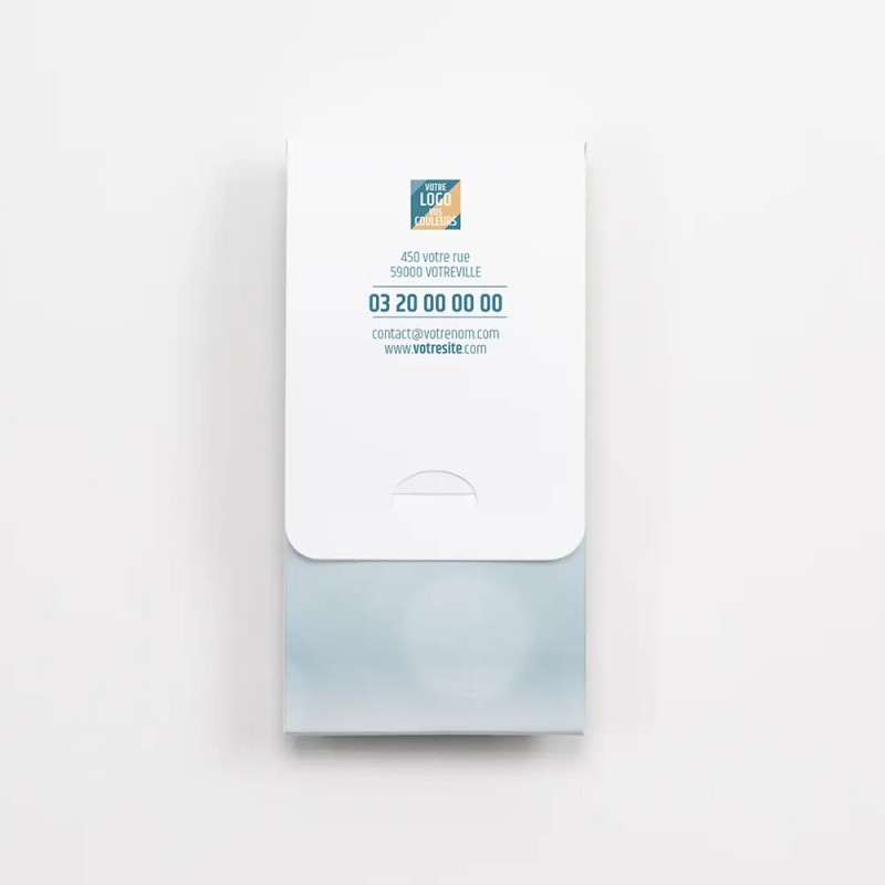 Carte de vœux personnalisée avec chocolats - ChocoPhone Neige