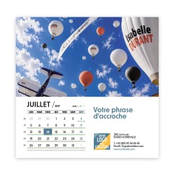 Calendrier chevalet carré (15x15 cm) personnalisé - nominatif Mirage
