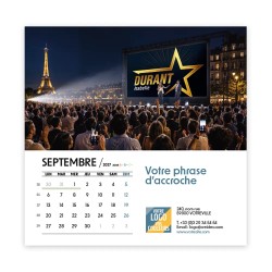 Calendrier chevalet carré (15x15 cm) personnalisé - nominatif Mirage