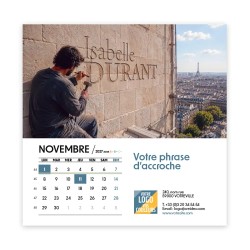 Calendrier chevalet carré (15x15 cm) personnalisé - nominatif Mirage