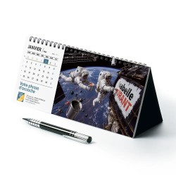Calendrier chevalet horizontal (23x10 cm) personnalisé - nominatif Mirage