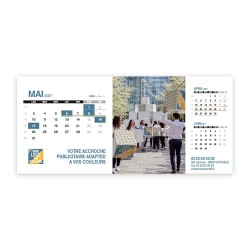 Calendrier chevalet support de téléphone Supra (22,8x10,3cm)  - Logo intégré Grandiose