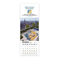 Calendrier chevalet vertical (21x7,5 cm) personnalisé - Logo intégré Grandiose