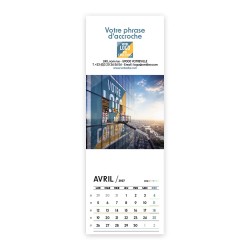 Calendrier chevalet vertical (21x7,5 cm) personnalisé - Logo intégré Grandiose