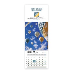 Calendrier chevalet vertical (21x7,5 cm) personnalisé - Logo intégré Grandiose