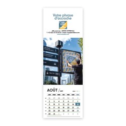 Calendrier chevalet vertical (21x7,5 cm) personnalisé - Logo intégré Grandiose