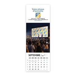 Calendrier chevalet vertical (21x7,5 cm) personnalisé - Logo intégré Grandiose