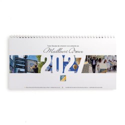 Calendrier mural (33x32 cm) personnalisé - Logo intégré Grandiose