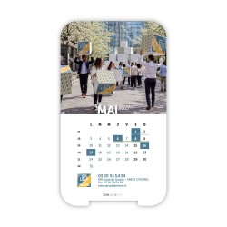 Calendrier support téléphone personnalisé - Visiocal Logo intégré Grandiose