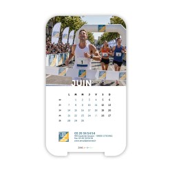 Calendrier support téléphone personnalisé - Visiocal Logo intégré Grandiose