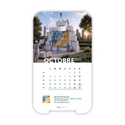 Calendrier support téléphone personnalisé - Visiocal Logo intégré Grandiose