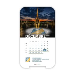 Calendrier support téléphone personnalisé - Visiocal Logo intégré Grandiose