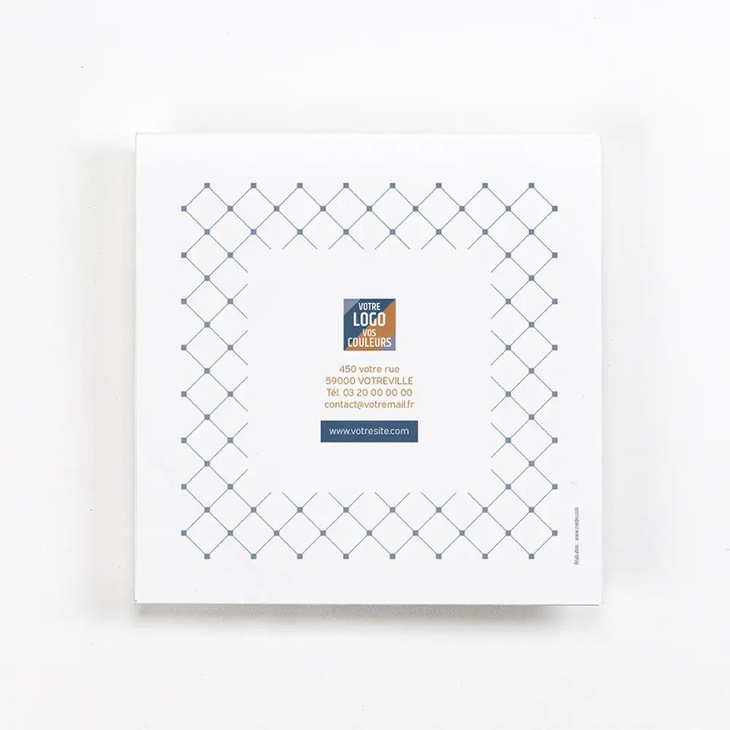Carte de vœux personnalisée avec chocolats - Ecrin Grid