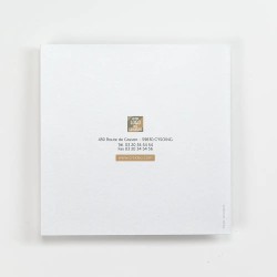 Carte de vœux carrée personnalisée découpe - Atrium