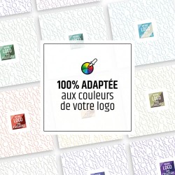 Coffret personnalisé calendrier et 9 chocolats  - Duologie Typo