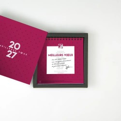 Coffret personnalisé calendrier et 9 chocolats - Duologie Lattice