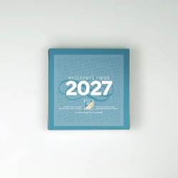 Coffret personnalisé calendrier et 9 chocolats  - Duologie Arabesque