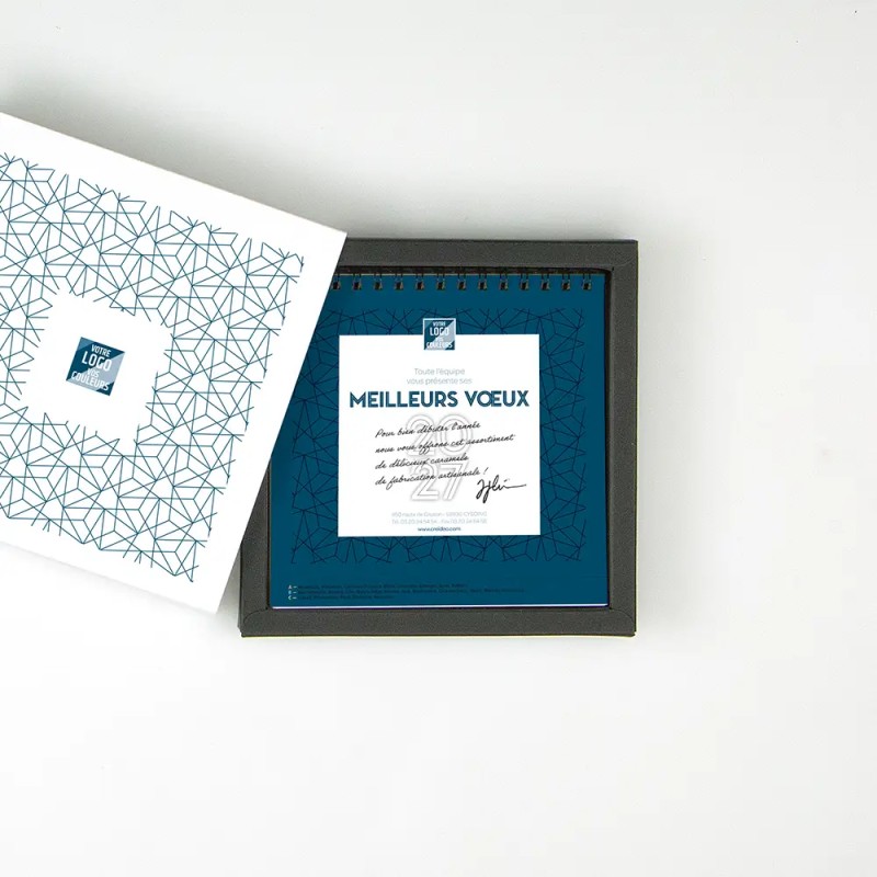 Coffret personnalisé calendrier et 9 chocolats - Duologie Alinéa