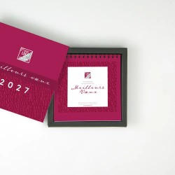 Coffret personnalisé calendrier et 9 chocolats  - Duologie Typo