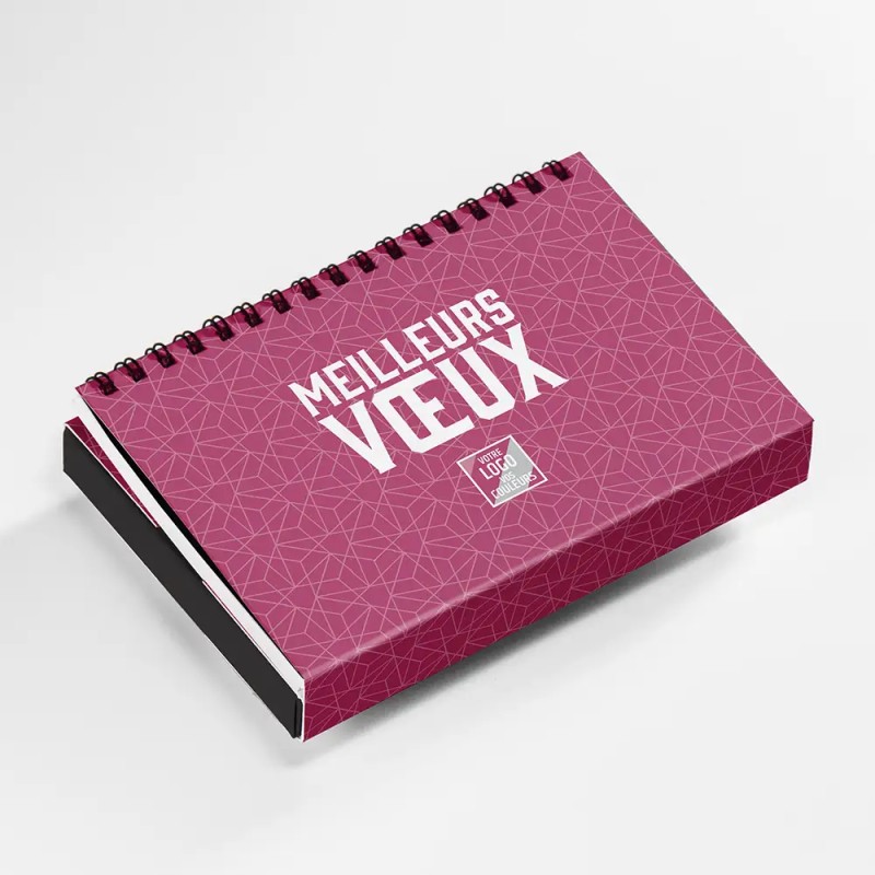 Coffret personnalisé calendrier et Post-it - Calcao Alinéa