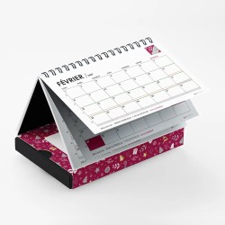 Coffret personnalisé calendrier et Post-it - Calcao Réveillon