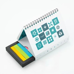 Coffret personnalisé calendrier et Post-it - Calcao Patchwork