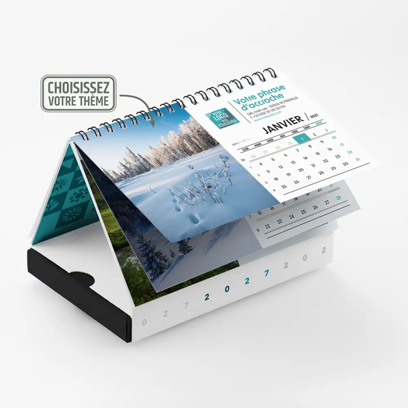 Coffret personnalisé calendrier et Post-it - Calcao Patchwork