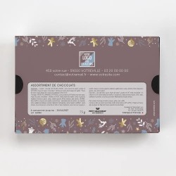 Coffret personnalisé calendrier et chocolats artisanaux - Calcao Réveillon