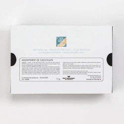 Coffret personnalisé calendrier et chocolats artisanaux - Calcao Typo