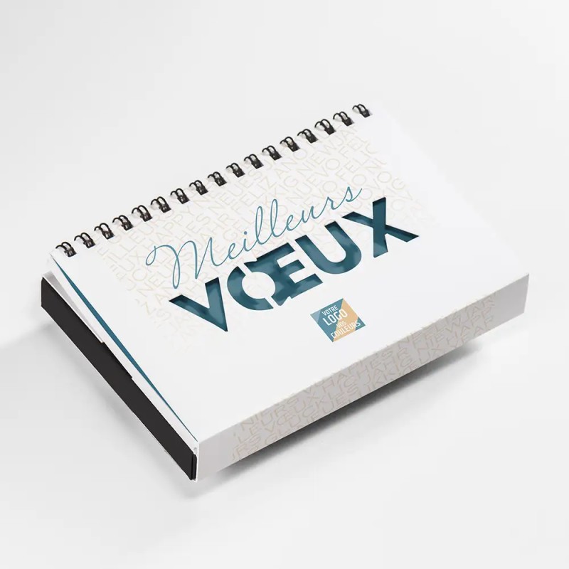 Coffret personnalisé calendrier et chocolats artisanaux - Calcao Typo
