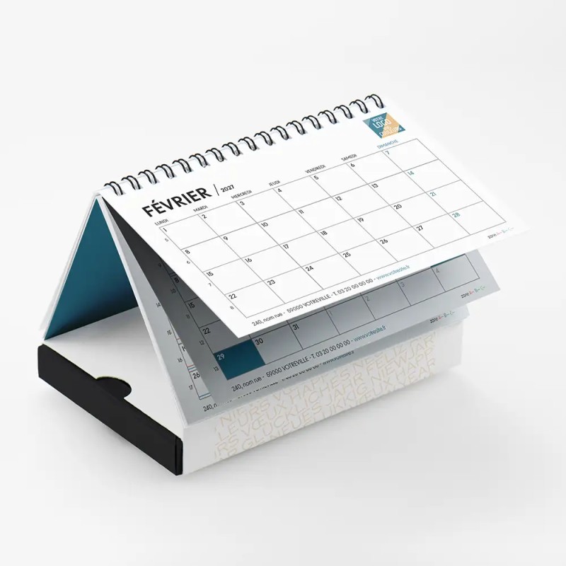 Coffret personnalisé calendrier et chocolats artisanaux - Calcao Typo