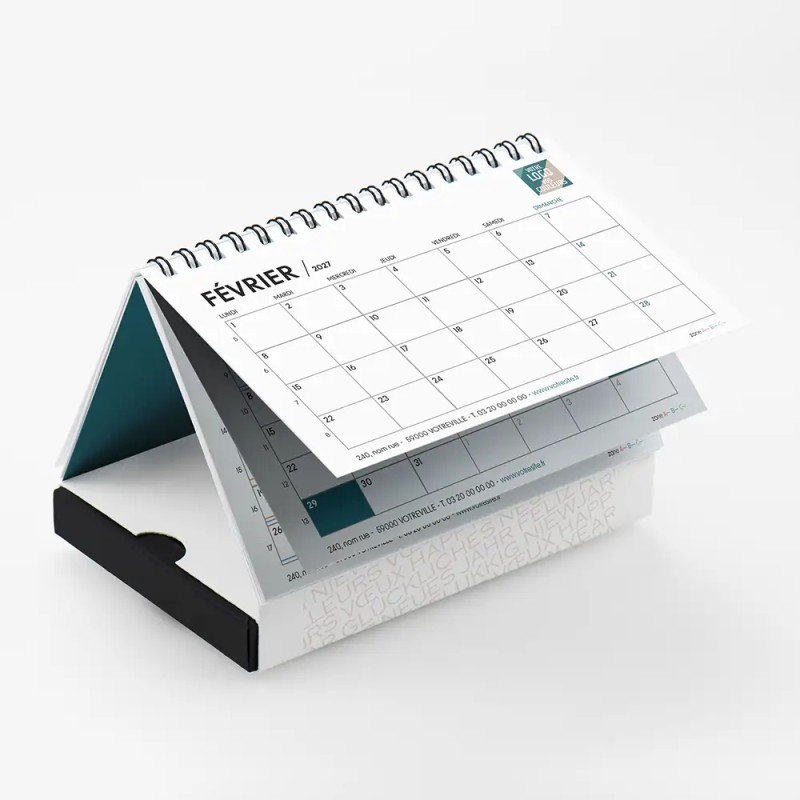 Coffret personnalisé calendrier et caramels artisanaux - Calcao Typo