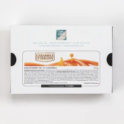Coffret personnalisé calendrier et caramels artisanaux - Calcao Typo