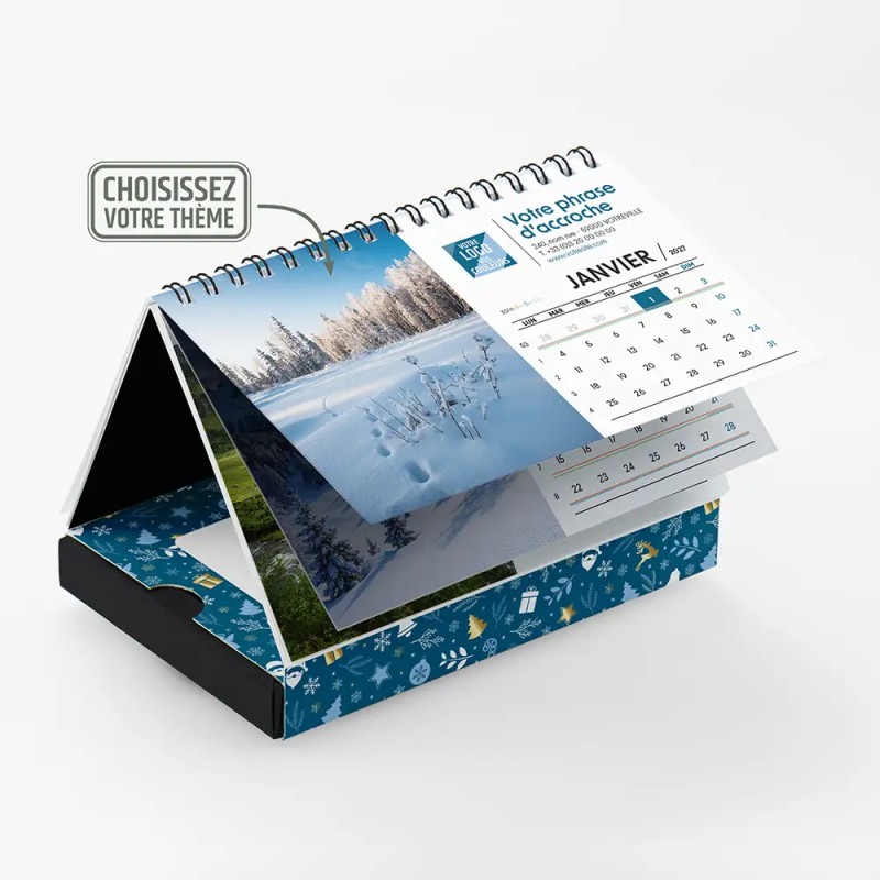 Coffret personnalisé calendrier et caramels artisanaux - Calcao Réveillon