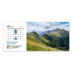 Photo de mai du Calendrier chevalet horizontal personnalisé