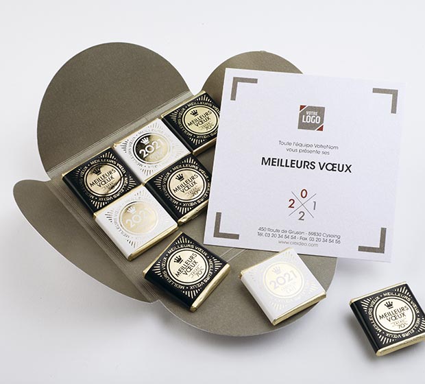 Carte De Voeux 9 Chocolats Creideo