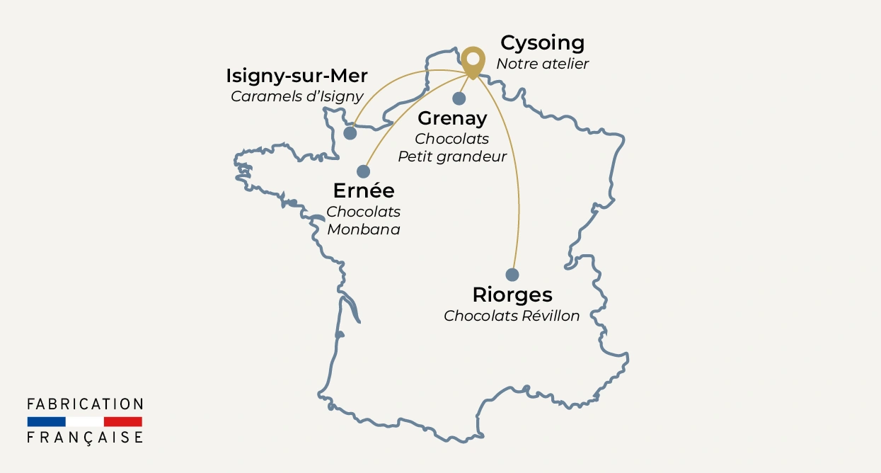 Nos partenaires français à Grenay, Cysoing, Isigny-sur-Mer, Ernée et Riorges